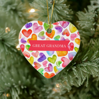 Hou van je grootmoeder | 2 zijkanten keramisch ornament