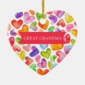 Hou van je grootmoeder | 2 zijkanten keramisch ornament (Voorkant)