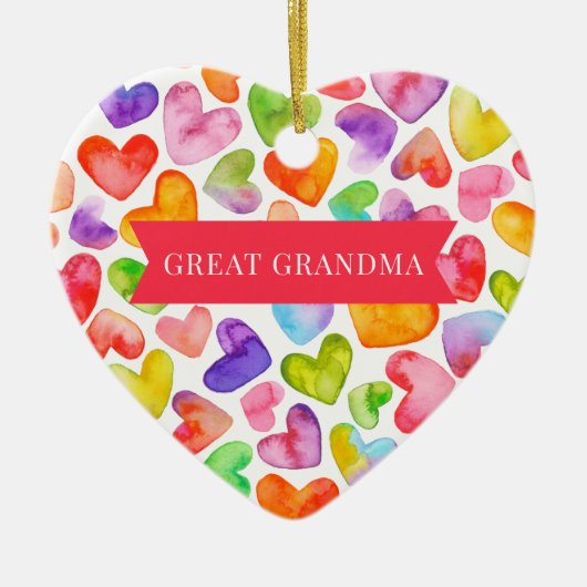 Hou van je grootmoeder | 2 zijkanten keramisch ornament (Voorkant)