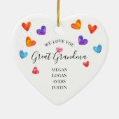 Hou van je grootmoeder | 2 zijkanten keramisch ornament (Achterkant)