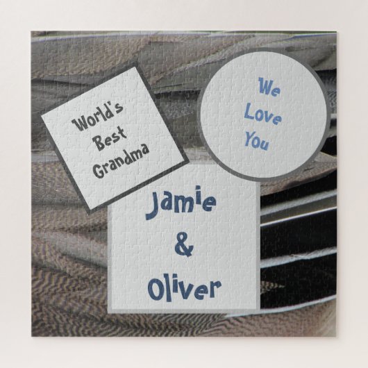 Hou van je grootmoeder Beauful Duck Feathers Legpuzzel (Verticaal)