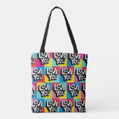 Hou van je. Handlooppatroon voor Valentijns gebrui Tote Bag (Achterkant)