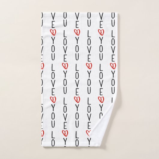 Hou van je hart bad handdoek (Handdoek)