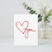 Hou van je hart briefkaart (Staand voorkant)