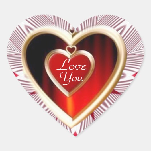 Hou van je_ hart sticker (Voorkant)