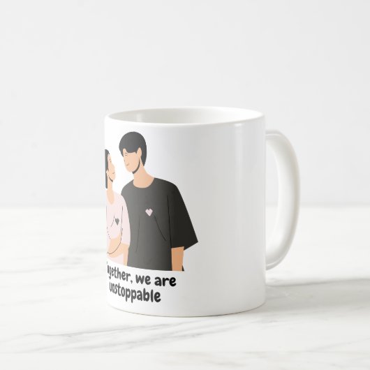 Hou van je hem, haar valentijn koffiemok (Voorkant rechts)