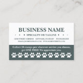 hou van je huisdiertrouwerij klantenkaartje (Achterkant)