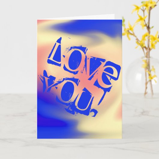 Hou van je! Kaart (Gele Bloem)