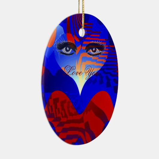 Hou van je_ keramisch ornament (Rechts)