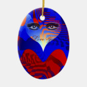 Hou van je_ keramisch ornament (Voorkant)