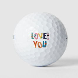 Hou van je kleuren golfballen