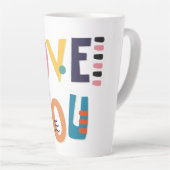 Hou van je kleuren latte mok (Rechterhoek)