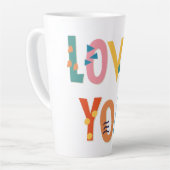 Hou van je kleuren latte mok (Linkerhoek)