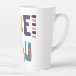 Hou van je kleuren latte mok