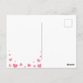 Hou van je, kleurrijk hartontwerp briefkaart (Achterkant)