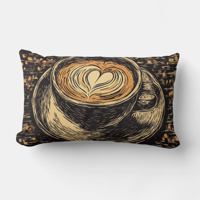 Hou van je koffie lumbale kussen (Voorkant)