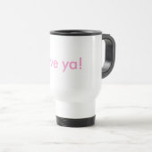 Hou van je koffie! reisbeker (Voorkant rechts)