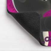 Hou van je, kussen stinkdier schattig, Valentijnsd Muismat (Hoek)