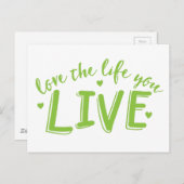 hou van je leven briefkaart (Voorkant / Achterkant)