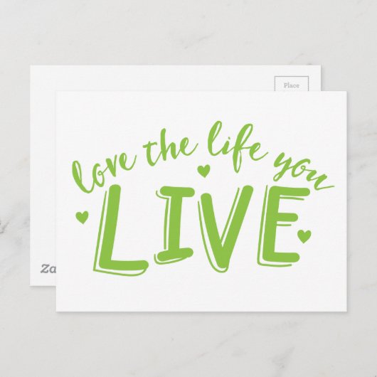 hou van je leven briefkaart (Voorkant / Achterkant)