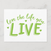 hou van je leven briefkaart (Voorkant)