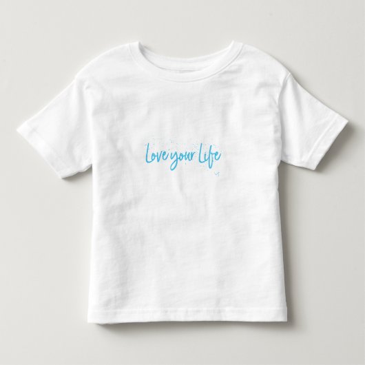 Hou van je LEVEN, Citat Tekst Schattig Kinder Shirts (Voorkant)