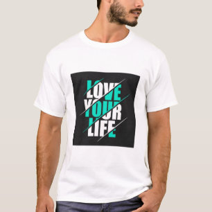 HOU VAN JE LEVEN. T-SHIRT MET OPDRUK