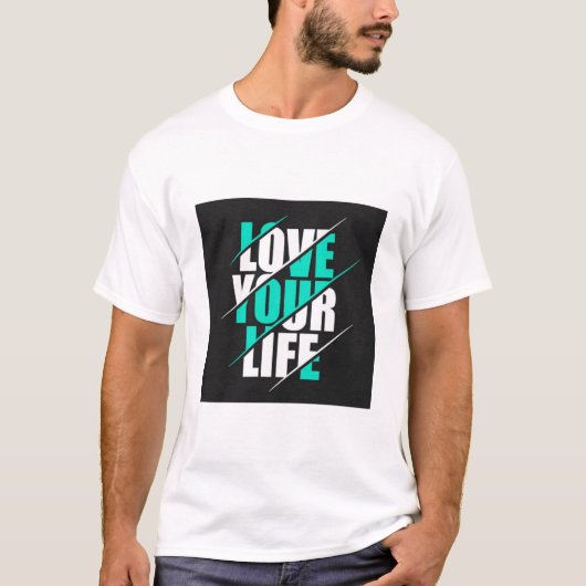 HOU VAN JE LEVEN. T-SHIRT MET OPDRUK (Voorkant)