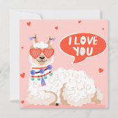 Hou van je Llama Feestdagenkaart (Voorkant)