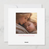 Hou van je mam bloemenfoto Moederdag Feestdagenkaart (Achterkant)