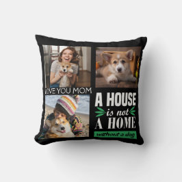 Hou van je mam, drie foto-collage met quote kussen