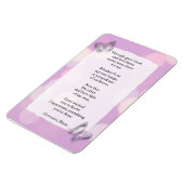 Hou van je Mam, Gedicht, Paarse Vlinders Magneet (Linkerzijde)