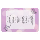 Hou van je Mam, Gedicht, Paarse Vlinders Magneet (Horizontaal)