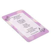 Hou van je Mam, Gedicht, Paarse Vlinders Magneet (Rechterzijde)