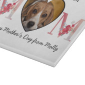 Hou van je mam, griep, aangepaste hondfoto snijplank (Hoek)