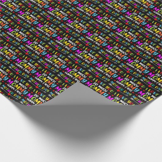 Hou van je Mam Happy first Moederdag Cadeaupapier (Hoek)