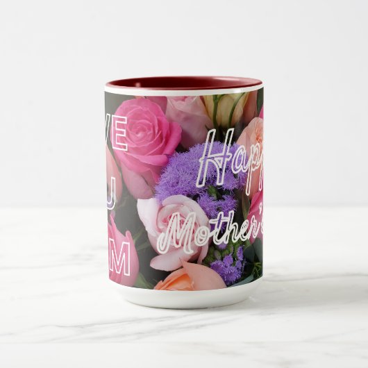 Hou van je Mam Happy Moederdag Mok (Midden)