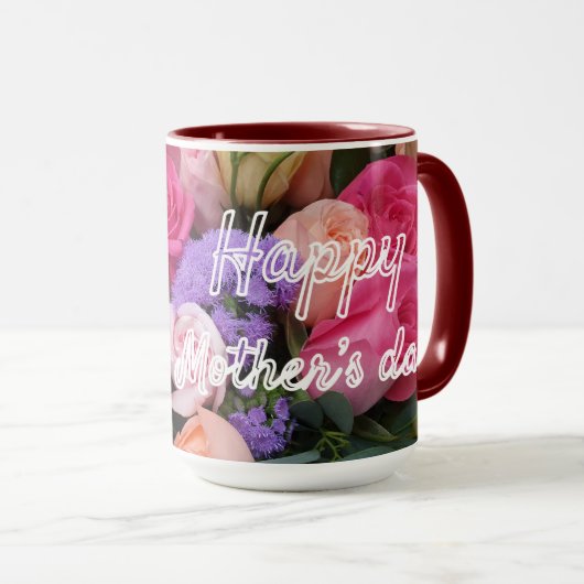 Hou van je Mam Happy Moederdag Mok (Voorkant rechts)