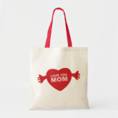Hou van je Mam Hart Tote Bag (Voorkant)