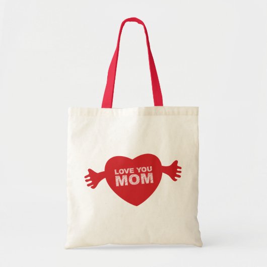 Hou van je Mam Hart Tote Bag (Voorkant)