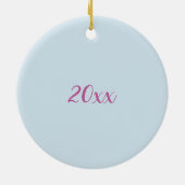 Hou van je mam, mooie blooming Columbine Keramisch Ornament (Achterkant)