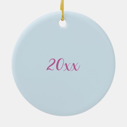 Hou van je mam, mooie blooming Columbine Keramisch Ornament (Achterkant)