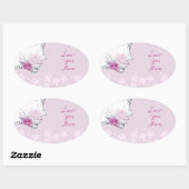 Hou van je mam Oval Sticker (Vel)