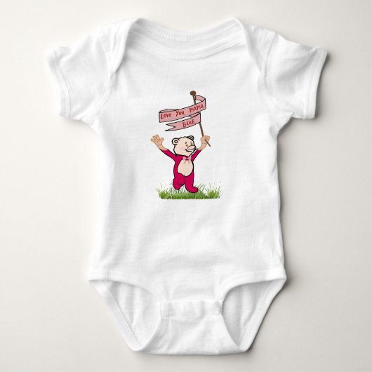 Hou van je mama Beer Baby Bodysuit (Voorkant)