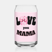 Hou van je mama blikvorm glas (Voorkant)