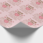 Hou van je mama cadeaupapier (Hoek)