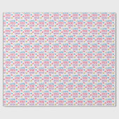 Hou van je mama Cute Word Pattern Cadeaupapier (Vlak)