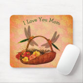 Hou van je mama Dragonflies Vloemmandje Muismat (Met muis)