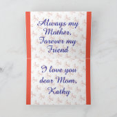 Hou van je mama elegante eenvoudige moderne Moeder Kaart (Binnen)