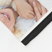 Hou van je mama Foto Collage Black Fleece Deken (Hoek)